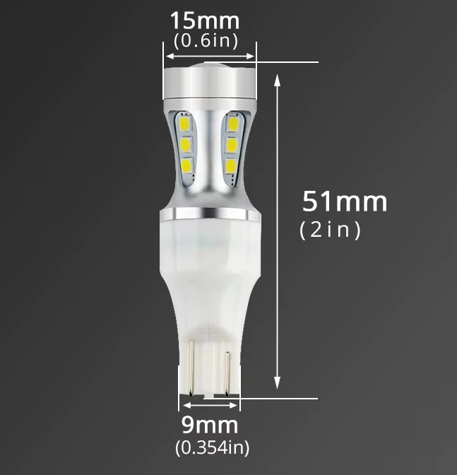 NAO Λαμπα LED T15/W16W – Λευκό 6000K-2τμχ