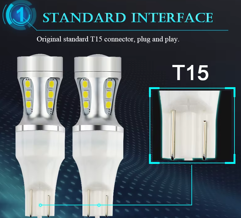 NAO Λαμπα LED T15/W16W – Λευκό 6000K-2τμχ