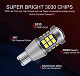 Λαμπα LED T15/W16W – Λευκό 6000K-2τμχ