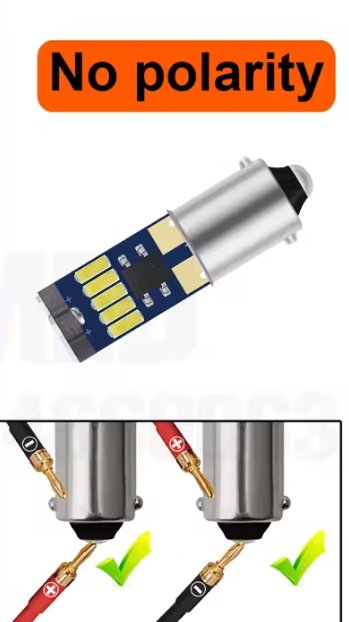 Λάμπα LED T5 BA9S T11 H6W CANBUS– 8W /300Lm/ΛΕΥΚΟ  6000K 1τμχ