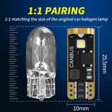 Λάμπα LED T10 CANBUS– 2.5W /450Lm/ΛΕΥΚΟ 6000K 2τμχ