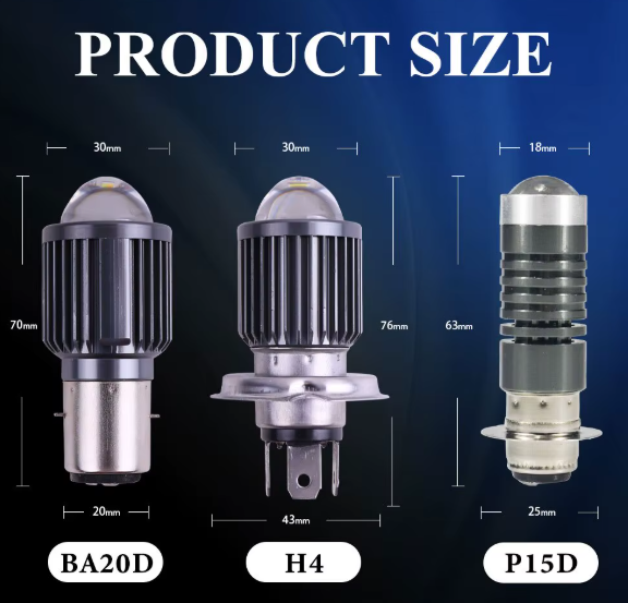 Λάμπα LED ΜοτοσυκλέταςBA2OD | Hi/Lo Beam | 1000LM | 6500K 1τμχ