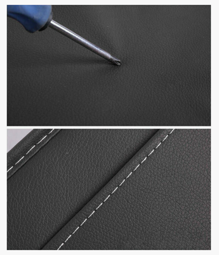Car Seat Organizer-πλάτη καθίσματος με Ράφι & Θήκη για Tablet – Μαύρο Οικολογικό Δέρμα