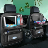 Car Seat Organizer-πλάτη καθίσματος με Ράφι & Θήκη για Tablet – Μαύρο Οικολογικό Δέρμα