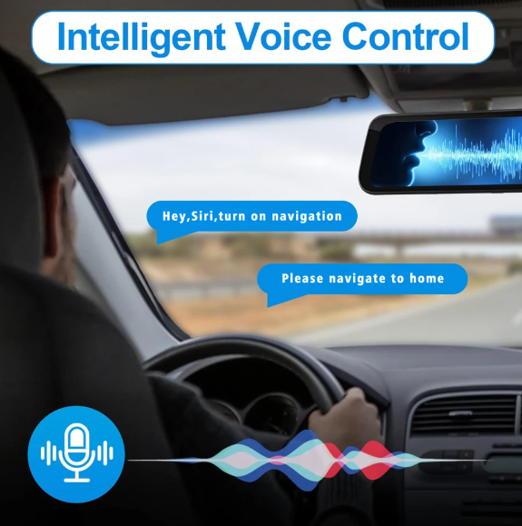 DVR Κάμερα Αυτοκινήτου 4K με CarPlay, Android Auto, GPS & WiFi – Καταγραφή & 24ωρη Παρακολούθηση