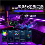 LED Φωτισμός Αυτοκινήτου Ambient Light με Bluetooth & Αισθητήρα Ήχου
