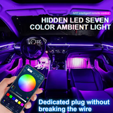 LED Φωτισμός Αυτοκινήτου Ambient Light με Bluetooth & Αισθητήρα Ήχου