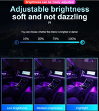 LED Φωτισμός Αυτοκινήτου Ambient Light με Bluetooth & Αισθητήρα Ήχου
