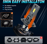 LED Λάμπες H7/6500K/20000LM CANBUS- Υψηλή Φωτεινότητα & Εύκολη Εγκατάσταση-2tmx