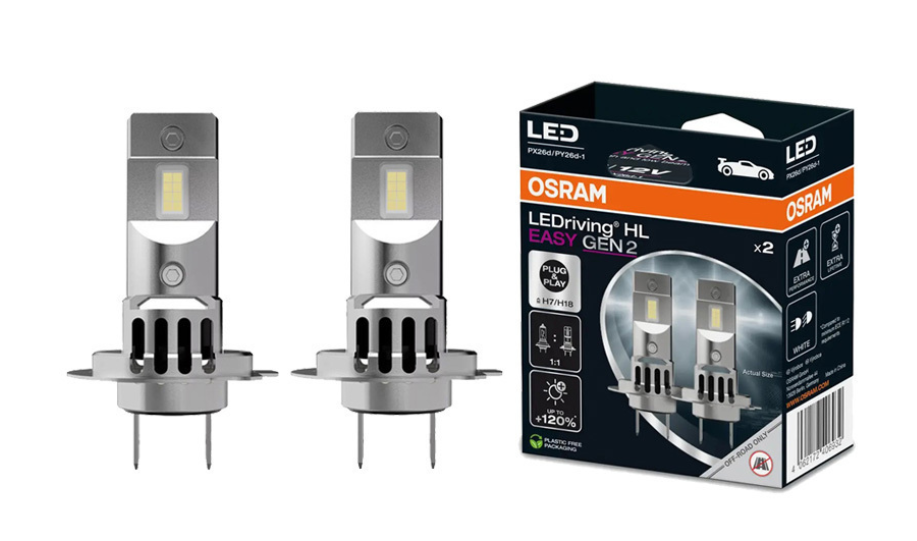 LED Λάμπες H7/H18 Osram HL Easy Gen2 6500K 12V (2τμχ)