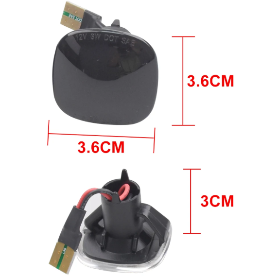 Φλας Led Dynamic για AUDI-SEAT-SKODA- 2 Τμχ CRYSTAL