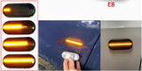 Φλας Led Dynamic για VW-FORD-SEAT-SKODA- 2 Τμχ SMOKED