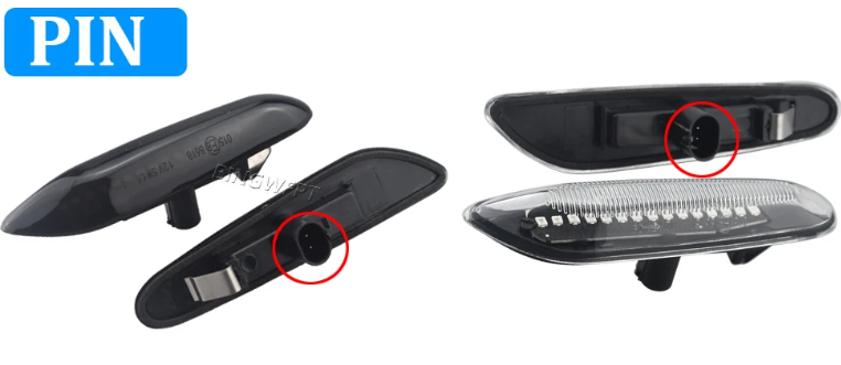 Φλας Led Dynamic για BMW- 2 Τμχ SMOKED