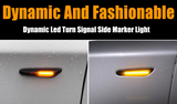 Φλας Led Dynamic για BMW- 2 Τμχ SMOKED