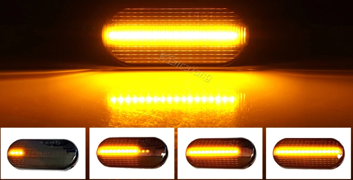 Φλας Led Dynamic για AUDI - 2 Τμχ SMOKED