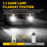 AUXITO LED PSX24W Canbus 4000Lm – Λάμπες Ομίχλης & DRL 6500K (Σετ 2τμχ)