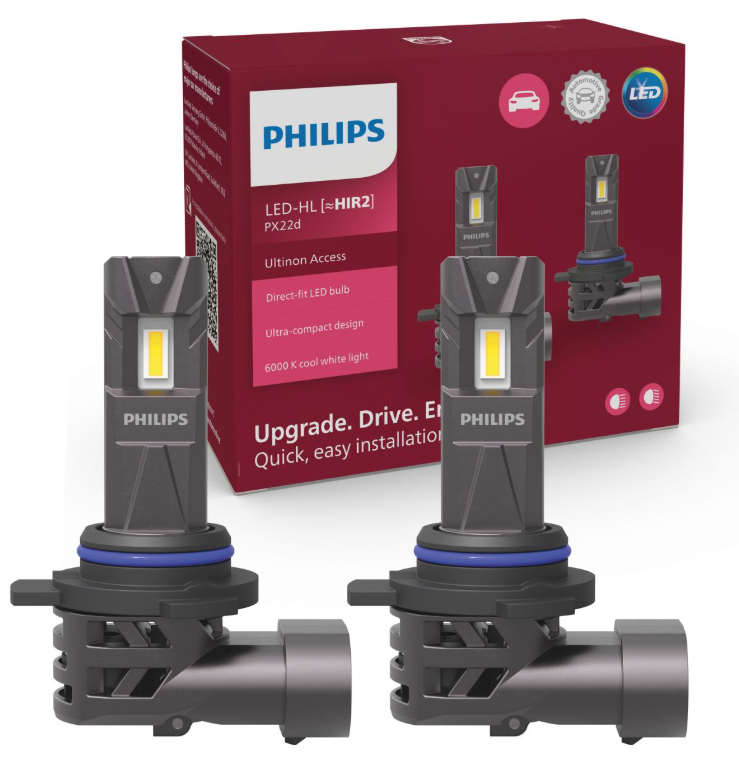 Philips Λάμπες Αυτοκινήτου Ultinon Access HIR2-9012 LED 6000K/20W=2τμχ