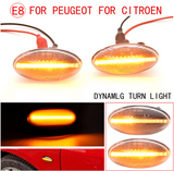 Φλας Led Dynamic για PEUGEOT/CITROEN- 2 Τμχ CRYSTAL