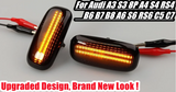 Φλας Led Dynamic για AUDI - 2 Τμχ SMOKED