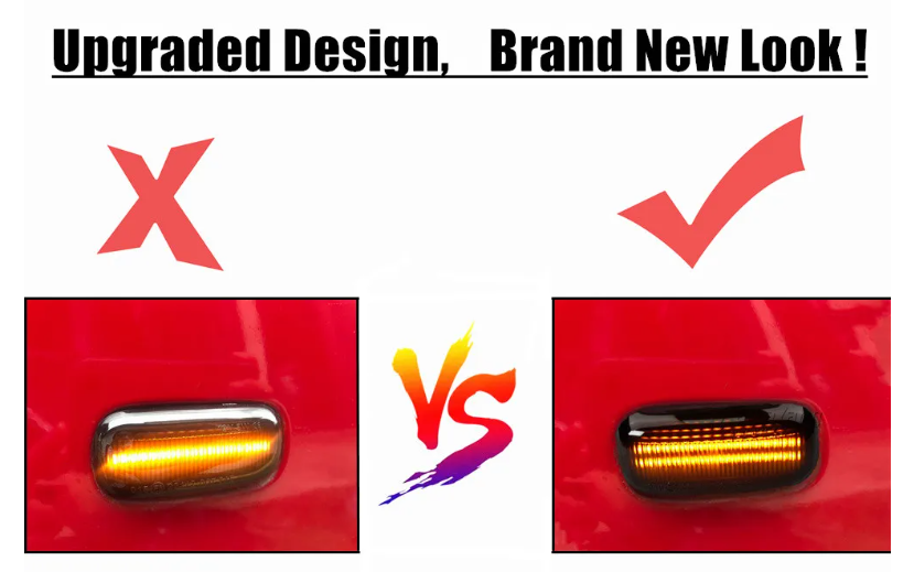 Φλας Led Dynamic για AUDI - 2 Τμχ SMOKED