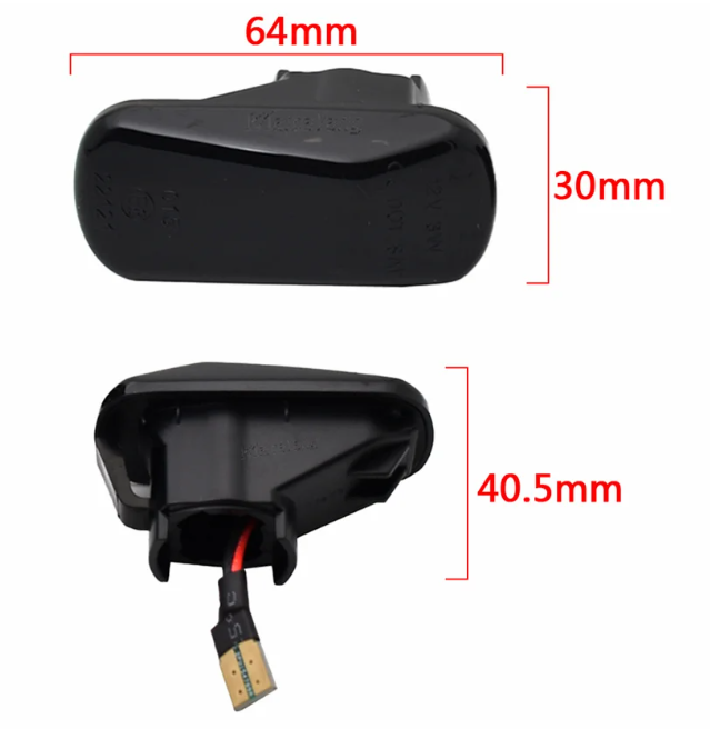 Φλας Led Dynamic για Honda-2 Τμχ-SMOKED