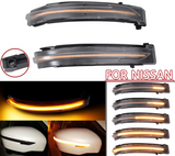 Φλας Led Dynamic για NISSAN QASHQAI/XTRAIL/NAVARA- 2 Τμχ CRYSTAL