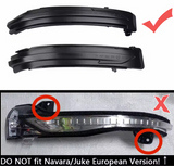 Φλας Led Dynamic για NISSAN QASHQAI/XTRAIL/NAVARA- 2 Τμχ CRYSTAL