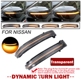 Φλας Led Dynamic για NISSAN QASHQAI/XTRAIL/NAVARA- 2 Τμχ CRYSTAL