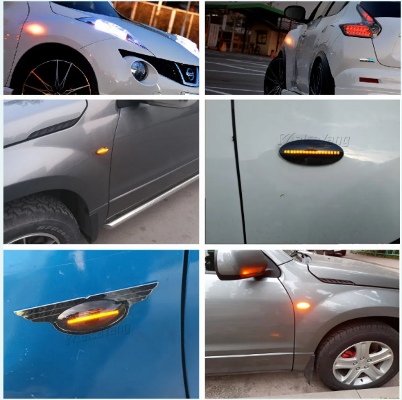 Φλας Led Dynamic για NISSAN- 2 Τμχ SMOKED