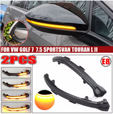 Φλας Led Dynamic για VW GOLF MK7/TOURAN- 2 Τμχ SMOKED