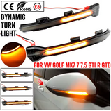 Φλας Led Dynamic για VW GOLF MK7/TOURAN- 2 Τμχ SMOKED