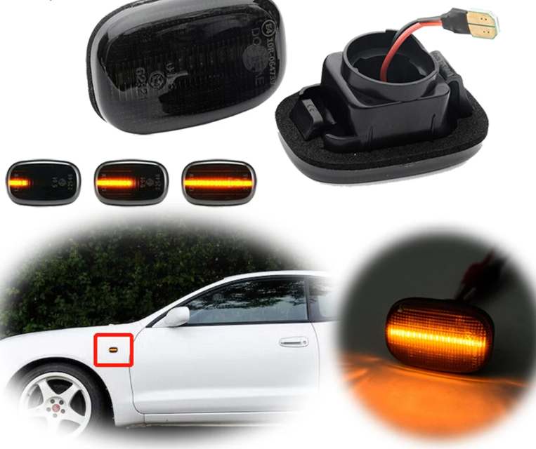 Φλας Led Dynamic για TOYOTA-LEXUS- 2 Τμχ CRYSTAL