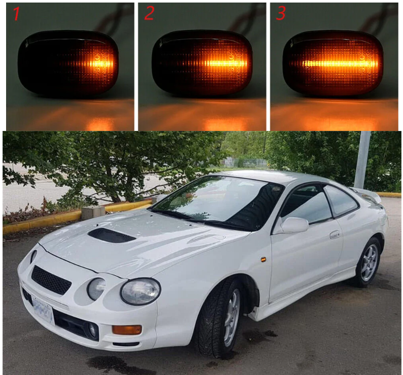 Φλας Led Dynamic για TOYOTA-LEXUS- 2 Τμχ CRYSTAL