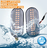 Φλας Led Dynamic για VW-FORD-SEAT-SKODA- 2 Τμχ CRYSTAL