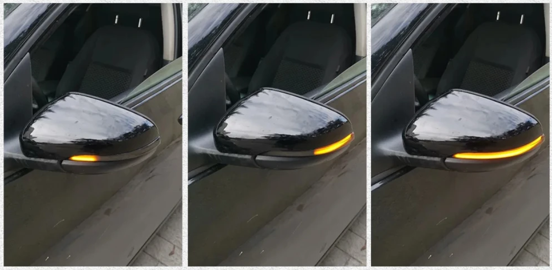 Φλας Led Dynamic για VW GOLF MK6/TOURAN- 2 Τμχ SMOKED