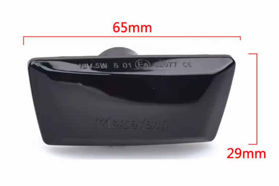 Φλας Led Dynamic για 0PEL-CHEVROLET- 2 Τμχ SMOKED