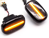 Φλας Led Dynamic για TOYOTA- 2 Τμχ SMOKED
