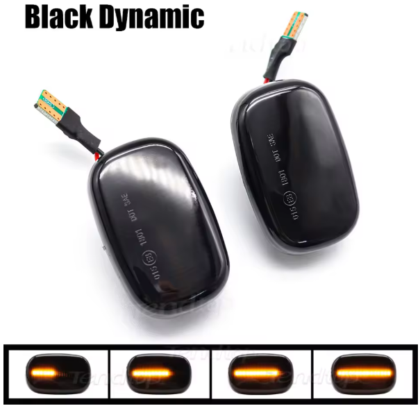 Φλας Led Dynamic για TOYOTA- 2 Τμχ SMOKED