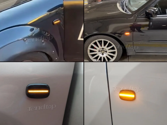 Φλας Led Dynamic για TOYOTA- 2 Τμχ SMOKED