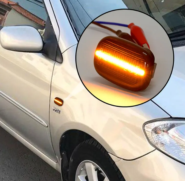 Φλας Led Dynamic για TOYOTA- 2 Τμχ SMOKED