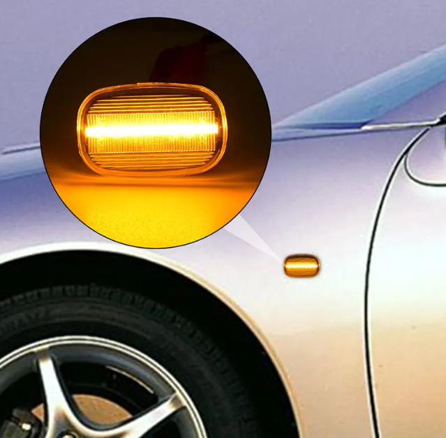 Φλας Led Dynamic για TOYOTA- 2 Τμχ SMOKED