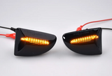 Φλας Led Dynamic για SMART W451- 2 Τμχ SMOKED