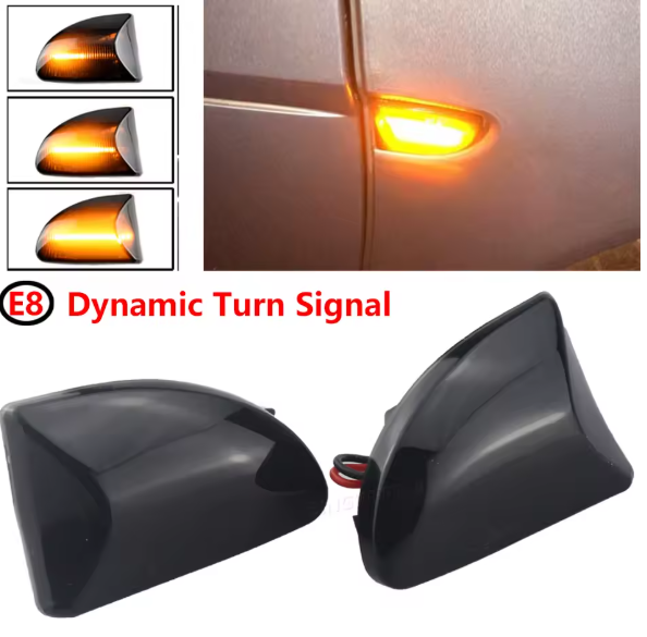 Φλας Led Dynamic για SMART W451- 2 Τμχ SMOKED