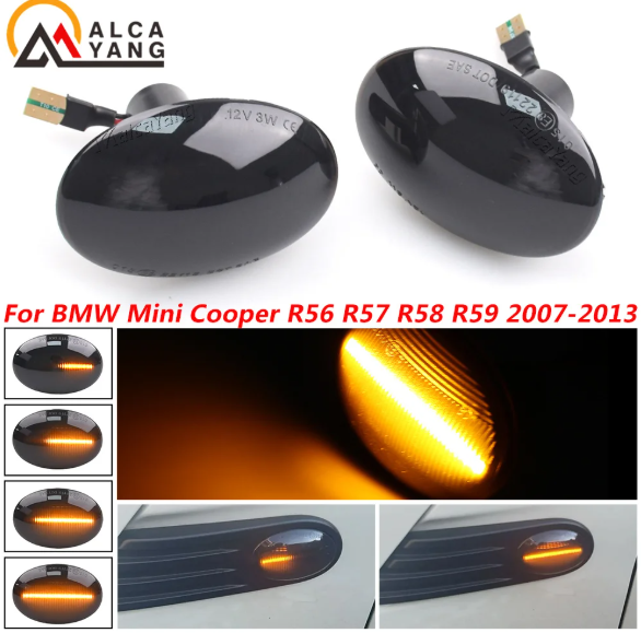 Φλας Led Dynamic για MINI R56/R57/R58/R59- 2 Τμχ SMOKED