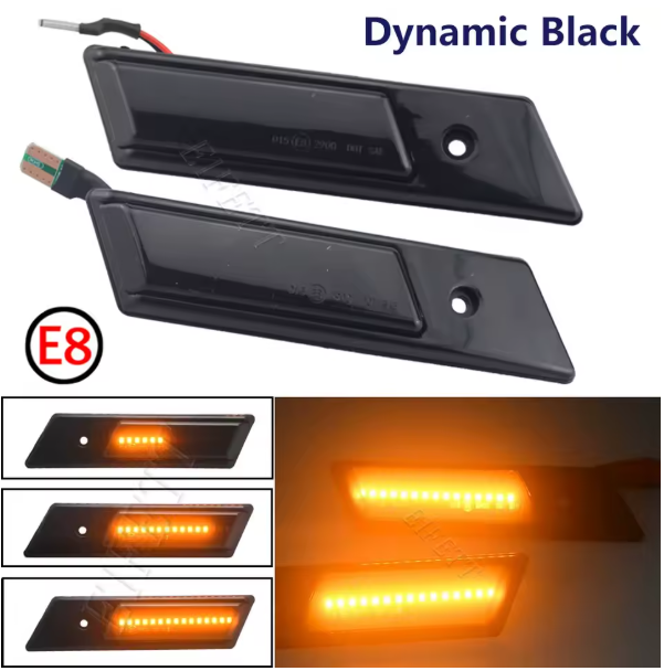 Φλας Led Dynamic για BMW E36/E34/E32- 2 Τμχ SMOKED