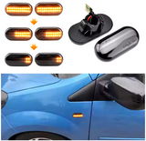 Φλας Led Dynamic για NISSAN/OPEL/RENAULT/SMART/DACIA- 2 Τμχ SMOKED