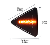 Φλας Led Dynamic για MITSUBISHI COLT- 2 Τμχ SMOKED