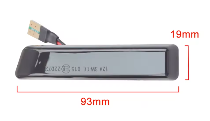 Φλας Led Dynamic για BMW E36 fl / X5 E53- 2 Τμχ SMOKED