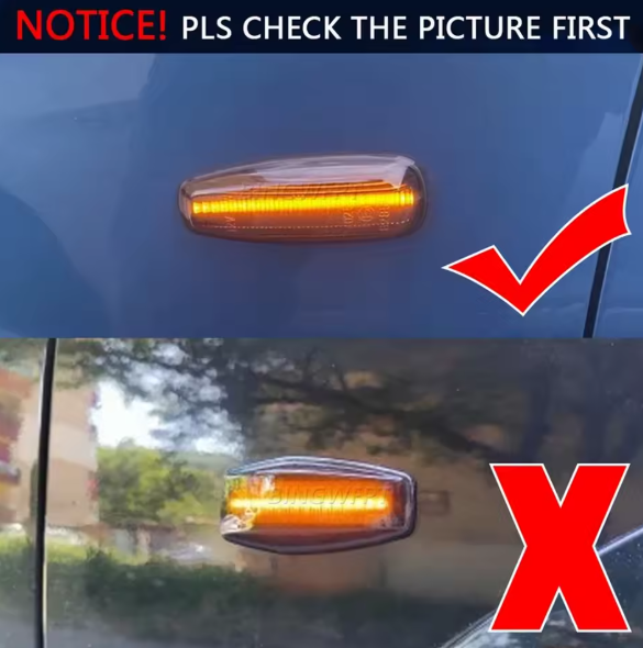 Φλας Led Dynamic για HYUNDAI/KIA- 2 Τμχ SMOKED