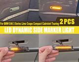 Φλας Led Dynamic για BMW E46- 2 Τμχ SMOKED